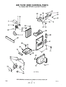 04 - Air Flow And Control parts for Whirlpool Refrigerator EXD19PMWR2 / from AppliancePartsPros.com