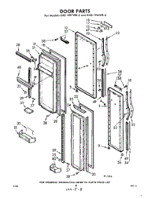 08 - Door parts for Whirlpool Refrigerator EXD19PMWR2 / from AppliancePartsPros.com