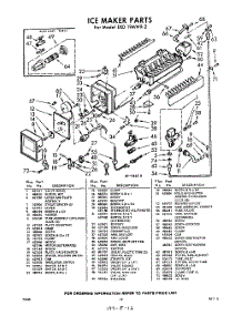 12 - Ice Maker parts for Whirlpool Refrigerator EXD19PMWR2 / from AppliancePartsPros.com
