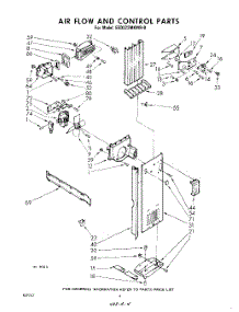 04 - Air Flow And Control parts for Whirlpool Refrigerator EED222MKWR0 / from AppliancePartsPros.com