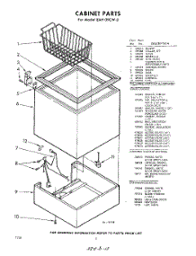 02 - Section parts for Whirlpool Freezer EAH09CW0 / from AppliancePartsPros.com