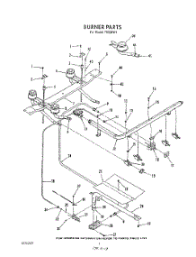 04 - Burner parts for Whirlpool Range F6558X1 / from AppliancePartsPros.com