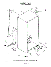 04 - Cabinet parts for Whirlpool Freezer EV150EXPW0 / from AppliancePartsPros.com