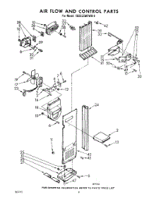08 - Air Flow And Control parts for Whirlpool Refrigerator EED222MTWR0 / from AppliancePartsPros.com