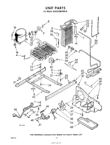 12 - Unit parts for Whirlpool Refrigerator EED222MTWR0 / from AppliancePartsPros.com