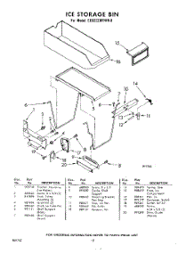 18 - Ice Storage Bin parts for Whirlpool Refrigerator EED222MTWR0 / from AppliancePartsPros.com