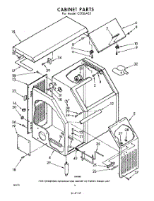 06 - Cabinet parts for Whirlpool CETS6AE3 / from AppliancePartsPros.com