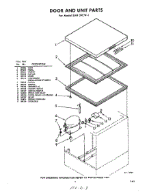 03 - Section parts for Whirlpool Freezer EAH09CW1 / from AppliancePartsPros.com