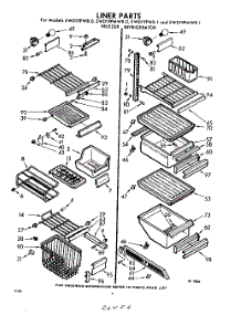 06 - Liner parts for Whirlpool Refrigerator EWD19PMWR1 / from AppliancePartsPros.com