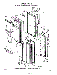 08 - Door parts for Whirlpool Refrigerator EXD19PTWR0 / from AppliancePartsPros.com