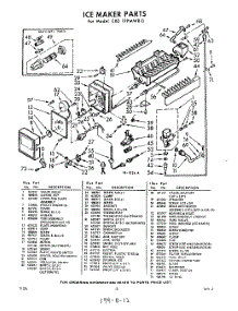 12 - Ice Maker parts for Whirlpool Refrigerator EXD19PTWR0 / from AppliancePartsPros.com