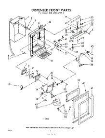 08 - Dispenser parts for Whirlpool Refrigerator EED251MMWR0 / from AppliancePartsPros.com