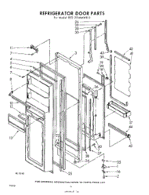 10 - Refrigerator Door parts for Whirlpool Refrigerator EED251MMWR0 / from AppliancePartsPros.com