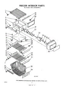 16 - Freezer Interior parts for Whirlpool Refrigerator EED251MMWR0 / from AppliancePartsPros.com