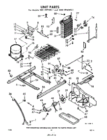 10 - Unit parts for Whirlpool Refrigerator EXD19PTWR1 / from AppliancePartsPros.com