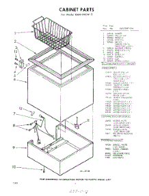 02 - Section parts for Whirlpool Freezer EAH09CW2 / from AppliancePartsPros.com