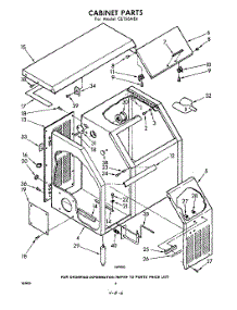 06 - Cabinet parts for Whirlpool CETS6AE4 / from AppliancePartsPros.com