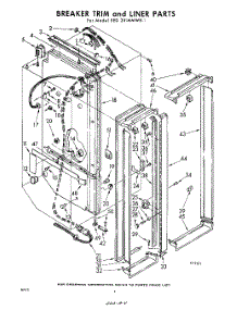 04 - Breaker Trim And Liner parts for Whirlpool Refrigerator EED251MMWR1 / from AppliancePartsPros.com