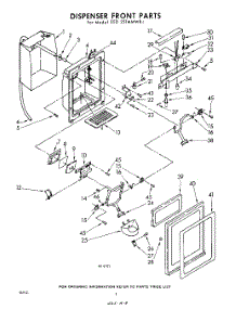 08 - Dispenser Front parts for Whirlpool Refrigerator EED251MMWR1 / from AppliancePartsPros.com