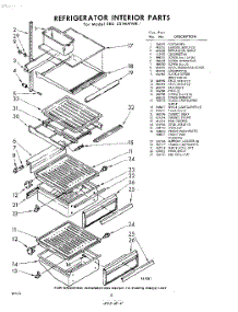 18 - Refrigerator Interior parts for Whirlpool Refrigerator EED251MMWR1 / from AppliancePartsPros.com