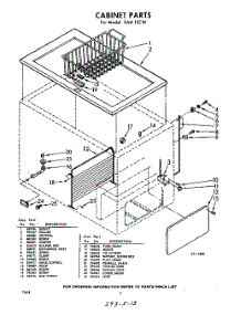 02 - Section parts for Whirlpool Freezer EAH15CW0 / from AppliancePartsPros.com