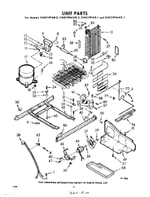 10 - Unit parts for Whirlpool Refrigerator EWD19PWR0 / from AppliancePartsPros.com