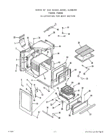 05 - Body parts for Whirlpool Range F6858L0 / from AppliancePartsPros.com