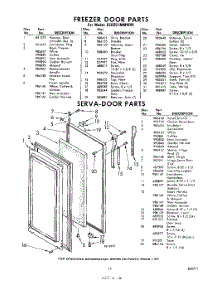 13 - Serva-Door parts for Whirlpool Refrigerator EED251MMWR4 / from AppliancePartsPros.com