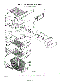 16 - Freezer Interior parts for Whirlpool Refrigerator EED251MMWR4 / from AppliancePartsPros.com