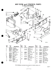 19 - Air Flow And Control parts for Whirlpool Refrigerator EED251MMWR4 / from AppliancePartsPros.com
