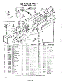 20 - Ice Maker parts for Whirlpool Refrigerator EED251MMWR4 / from AppliancePartsPros.com