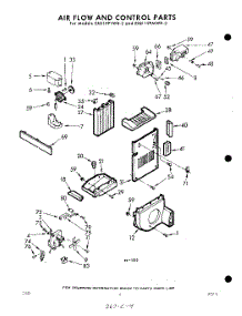 04 - Air Flow And Control parts for Whirlpool Refrigerator EXD19PTWR3 / from AppliancePartsPros.com