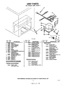 03 - Section parts for Whirlpool Freezer EAH15CW1 / from AppliancePartsPros.com