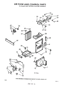04 - Air Flow And Control parts for Whirlpool Refrigerator EXD19VMWR0 / from AppliancePartsPros.com