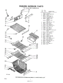 06 - Freezer Interior parts for Whirlpool Refrigerator EED261MKWR0 / from AppliancePartsPros.com