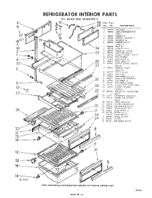 07 - Refrigerator Interior parts for Whirlpool Refrigerator EED261MKWR0 / from AppliancePartsPros.com