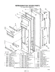 09 - Refrigerator Door parts for Whirlpool Refrigerator EED261MKWR0 / from AppliancePartsPros.com
