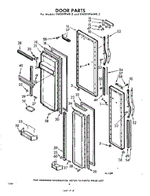08 - Door parts for Whirlpool Refrigerator EWD19PWR2 / from AppliancePartsPros.com