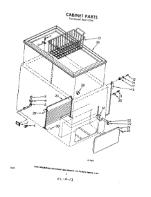 02 - Section parts for Whirlpool Freezer EAH17FW0 / from AppliancePartsPros.com