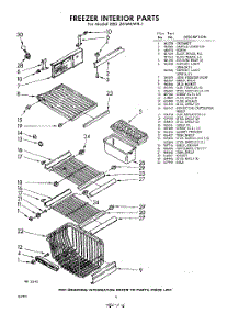 06 - Freezer Interior parts for Whirlpool Refrigerator EED261MKWR1 / from AppliancePartsPros.com