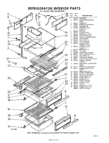 07 - Refrigerator Interior parts for Whirlpool Refrigerator EED261MKWR1 / from AppliancePartsPros.com