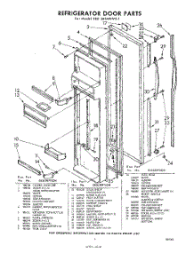 09 - Refrigerator Door parts for Whirlpool Refrigerator EED261MKWR1 / from AppliancePartsPros.com