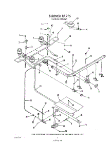 04 - Burner parts for Whirlpool Range F4558L1 / from AppliancePartsPros.com