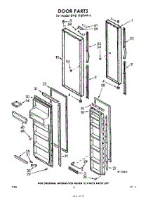 08 - Door parts for Whirlpool Refrigerator EWD19SKWR0 / from AppliancePartsPros.com