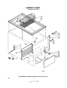 02 - Section parts for Whirlpool Freezer EAH17FW1 / from AppliancePartsPros.com