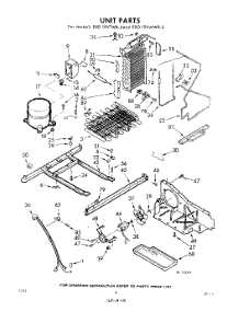 10 - Unit parts for Whirlpool Refrigerator EXD19VMWR3 / from AppliancePartsPros.com