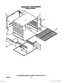 06 - Internal Oven parts for Whirlpool Range FGC355VL0 / from AppliancePartsPros.com