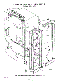 04 - Breaker Trim And Liner parts for Whirlpool Refrigerator EED261MKWR2 / from AppliancePartsPros.com
