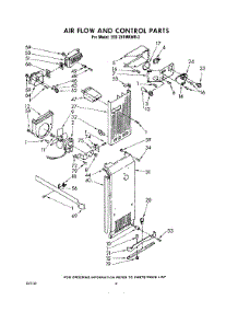 06 - Air Flow And Control parts for Whirlpool Refrigerator EED261MKWR2 / from AppliancePartsPros.com
