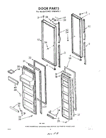 08 - Door parts for Whirlpool Refrigerator EWD19SKWR1 / from AppliancePartsPros.com
